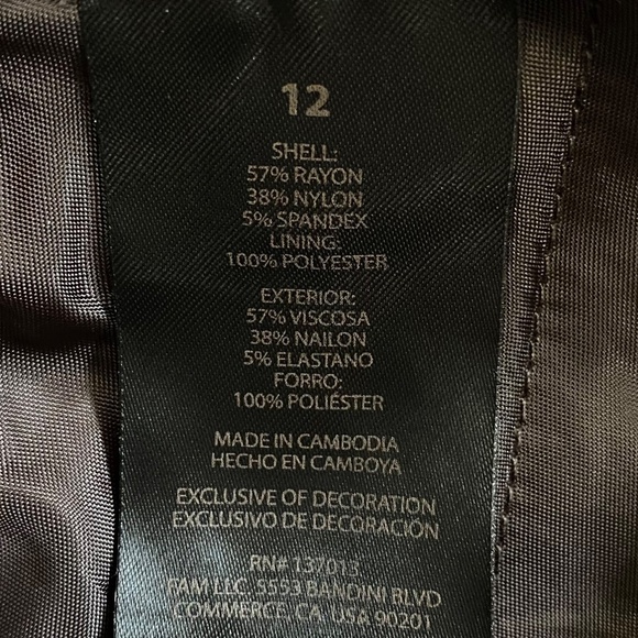 Banana Republic Ladies Ponte Pants, Straight Leg, Stretch, Brown, Size 12 NWT - Picture 14 of 16